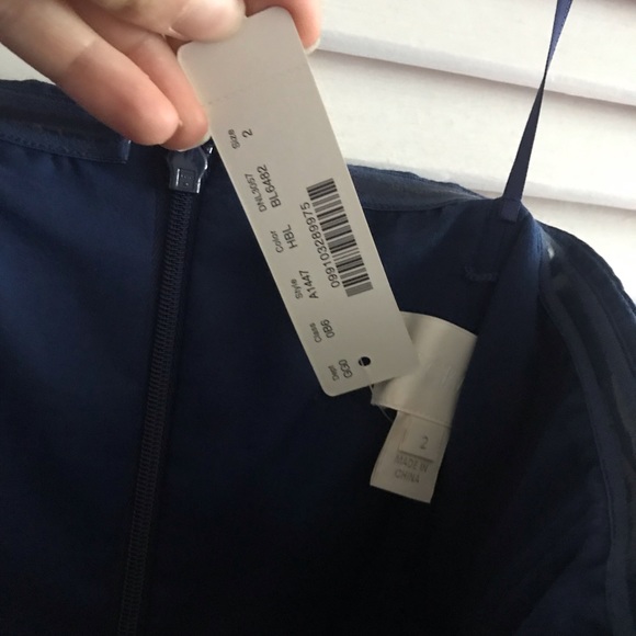 Beautiful royal blue JCREW Marlie faille dress NWT - Picture 3 of 3